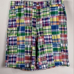 Vintage Tommy Hilfiger colorful plaid golf shorts 34